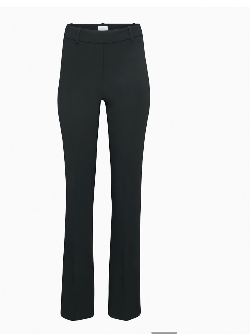 Aritzia Black Straight-Leg Trousers
